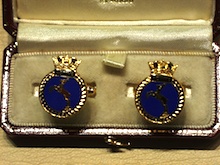 HMS Active enamelled cufflinks - Click Image to Close